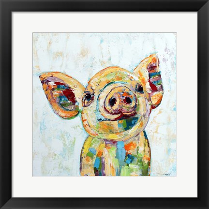 Framed Pig Print