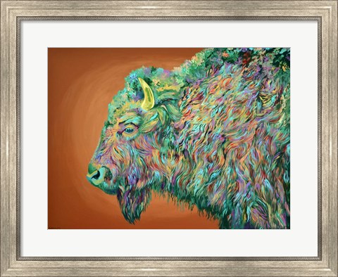 Framed Bison No. 2 Print