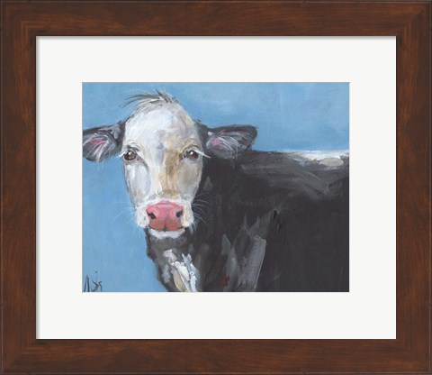 Framed Tommy the Cow Print