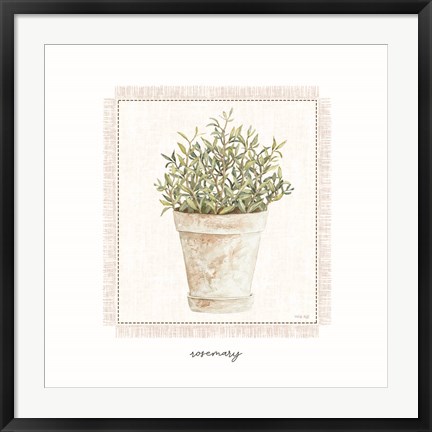 Framed Fresh Rosemary Print