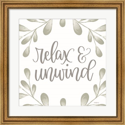 Framed Relax &amp; Unwind Print