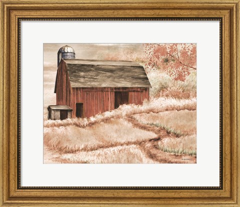 Framed Country Barn II Print