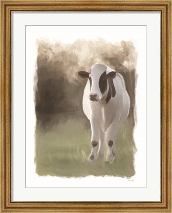 Framed Jersey Pasture Print