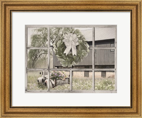 Framed Overflowing Flowers Print