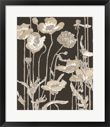 Framed Neutral Blooms 2 Print