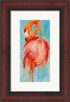 Framed Flamingo Pose Print