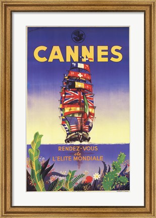 Framed Cannes Print