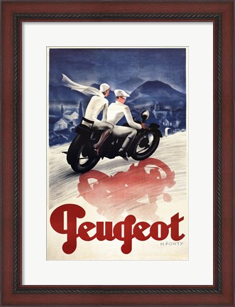 Framed Peugeot Print