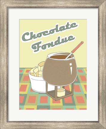 Framed Chocolate Fondue Print