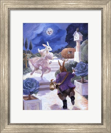 Framed Cinderella Rabbit Print