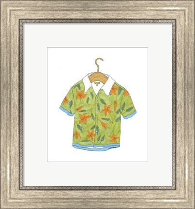 Framed Beach Wear II Print