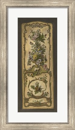 Framed Crackled Tapestry Panel II Print