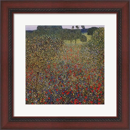 Framed Field of Poppies, c.1907 Print