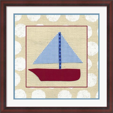 Framed EJ&#39;s Sailboat Print