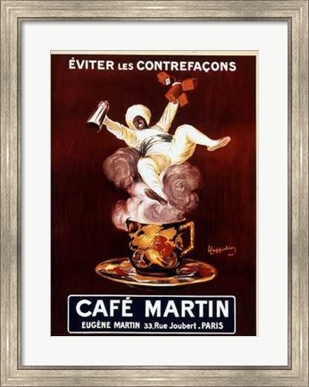 Framed Cafe Martin Print