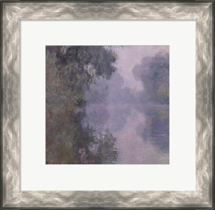 Framed Seine at Giverny, Morning Mists, 1897 Print