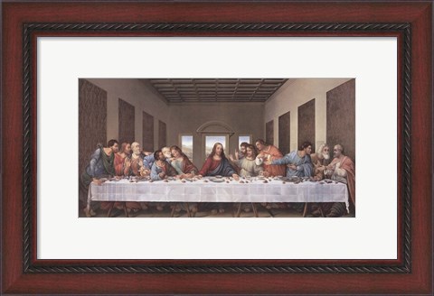 Framed Last Supper Print