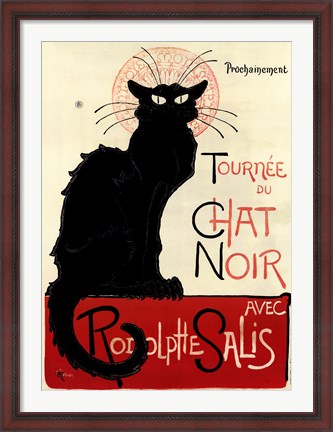 Framed Tournee du Chat Noir Print