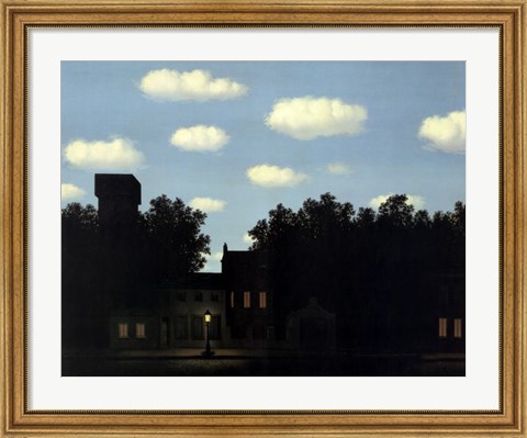 Framed Empire of Light II, 1950 Print