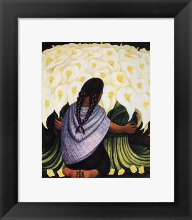 Flower Seller Painting by Diego Rivera at FramedArt.com