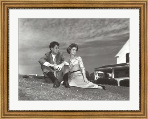 Framed Jack and Jackie, 1953 Print