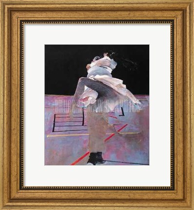 Framed Dancers on a Purple Floor Print