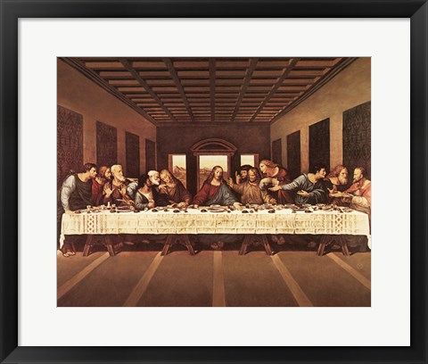 Framed Last Supper Print