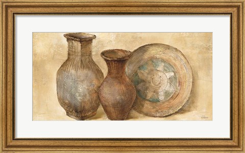 Framed Woven Vessels II Print