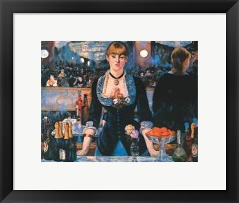 Framed Bar At The Follies Bergere Print