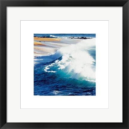 Framed Breaking Waves Print