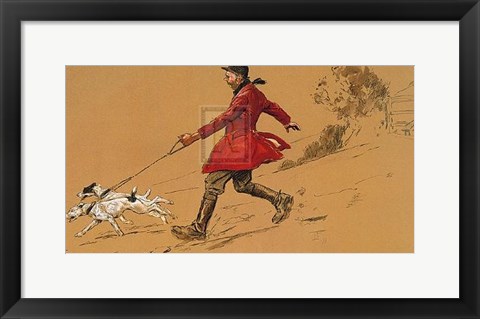 Framed Terrier Man Print