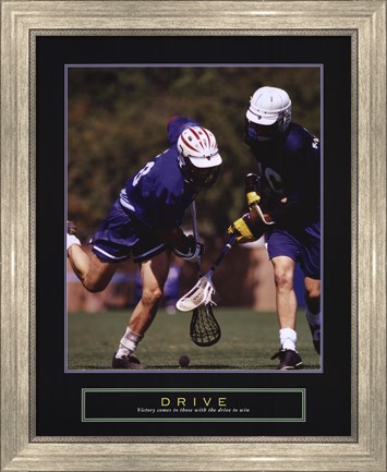 Framed Drive - Lacrosse Print