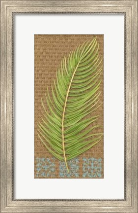 Framed Block Print Palm VII Print