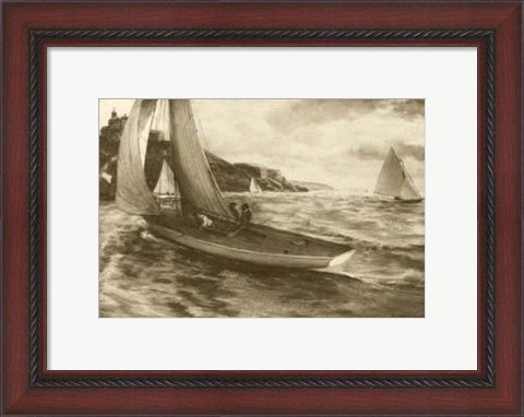 Framed Falmouth Harbor Print