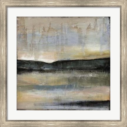 Framed Misty Horizon I Print