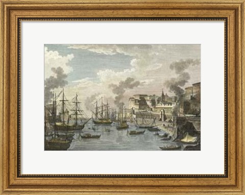 Framed Port Villa III Print