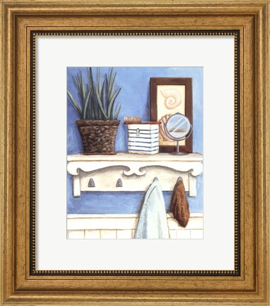 Framed Coastal Bath IV Print