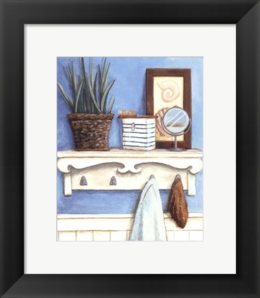 Framed Coastal Bath IV Print