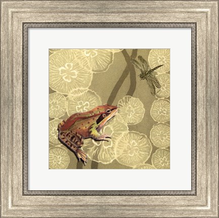 Framed Frog Fable I Print