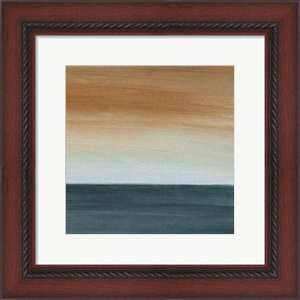 Framed Coastal Vista VI Print