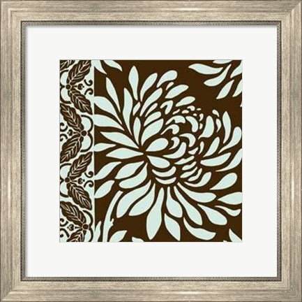 Framed Medium Striking Chrysanthemums II Print