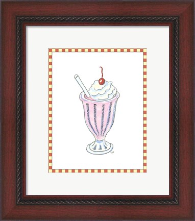 Framed Ice Cream Parlor II Print