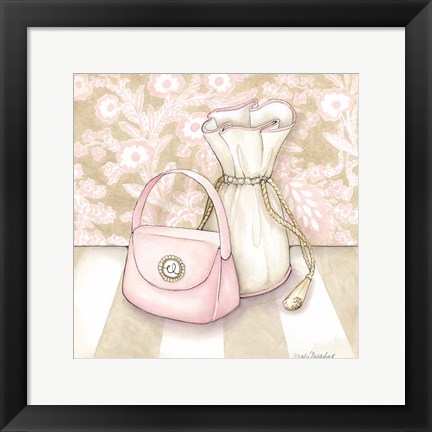 Framed Posh Powder Room IV Print