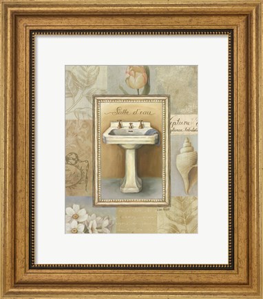 Framed Tranquil Bath I Print