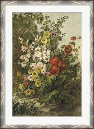 Framed Flower Garden Print