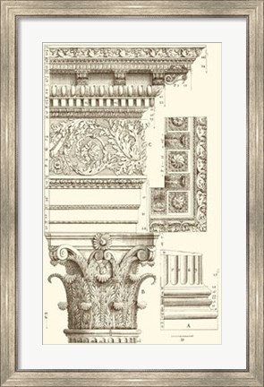 Framed Corinthian Detail V Print