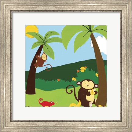 Framed Jungle Jamboree II Print