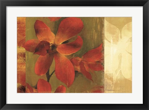 Framed Crimson Garden Print