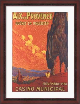 Framed Aix En Provence Print