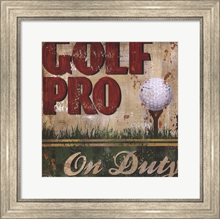 Framed Golf Pro Print